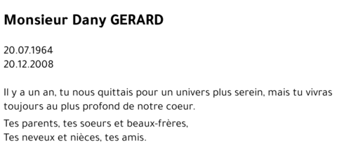 Dany GERARD