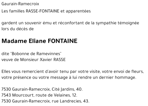 Eliane FONTAINE