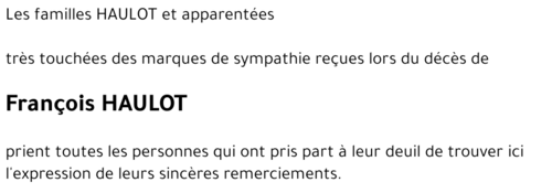 François HAULOT