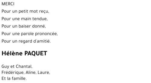Hélène PAQUET