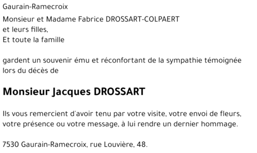 Jacques DROSSART