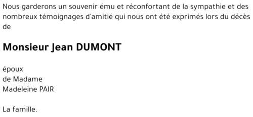 Jean DUMONT