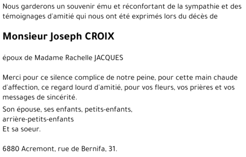 Joseph CROIX