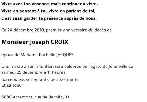 Joseph CROIX
