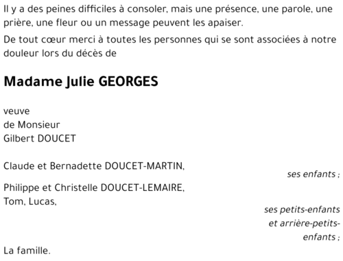 Julie GEORGES