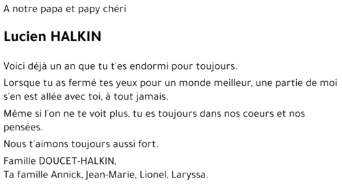 Lucien HALKIN
