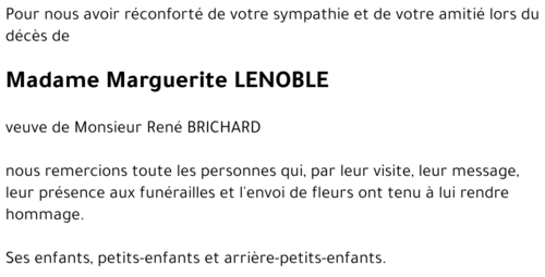 Marguerite LENOBLE