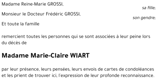 Marie-Claire WIART