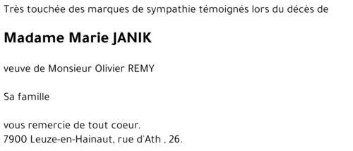Marie JANIK