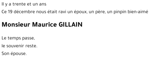 Maurice GILLAIN