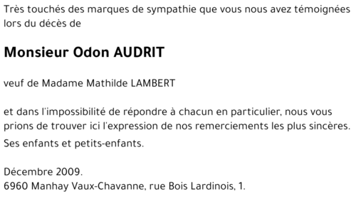 Odon AUDRIT