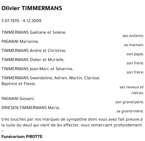 Olivier TIMMERMANS