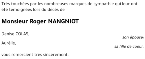 Roger NANGNIOT
