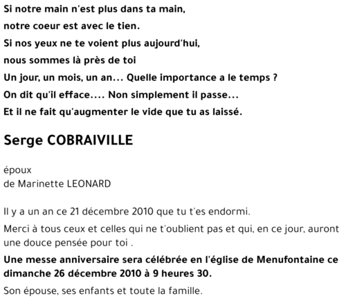 Serge COBRAIVILLE