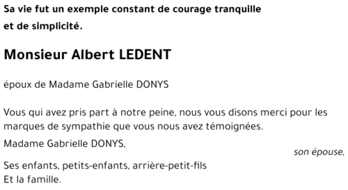 Albert LEDENT