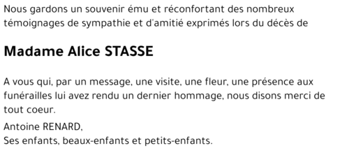 Alice STASSE