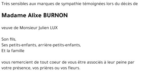 Alixe BURNON