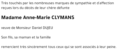 Anne-Marie CLYMANS