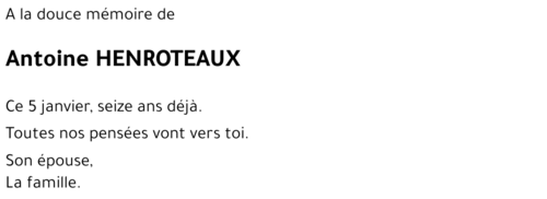 Antoine HENROTEAUX