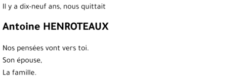 Antoine HENROTEAUX
