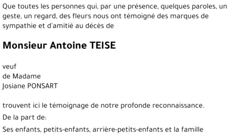 Antoine TEISE