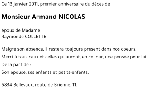 Armand NICOLAS