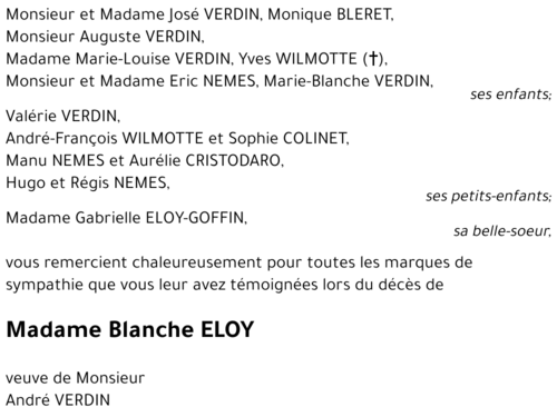 Blanche ELOY
