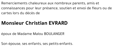 Christian EVRARD