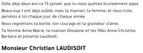 Christian LAUDISOIT