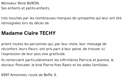 Claire TECHY