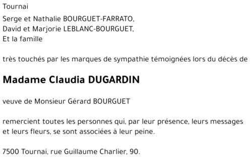 Claudia DUGARDIN