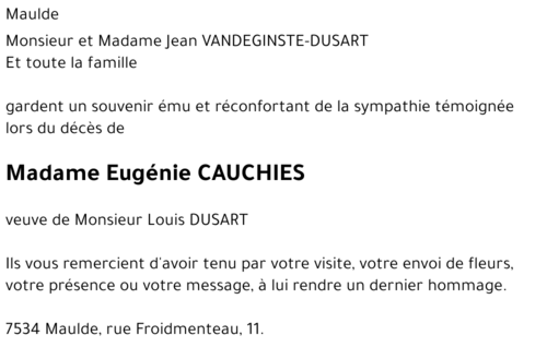 Eugénie CAUCHIES