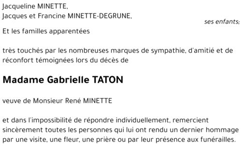 Gabrielle TATON