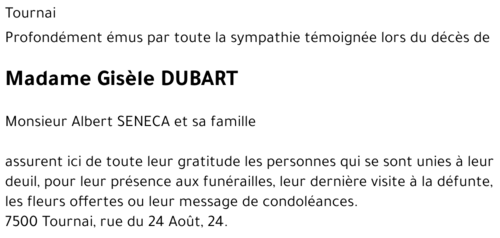 Gisèle DUBART