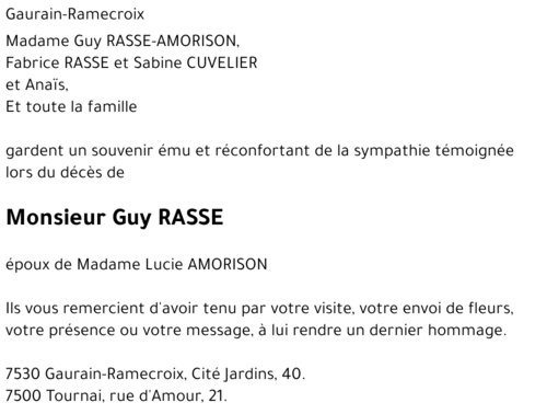 Guy RASSE