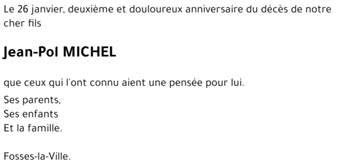 Jean-Pol MICHEL
