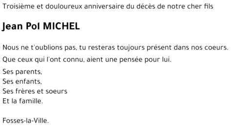 Jean-Pol MICHEL