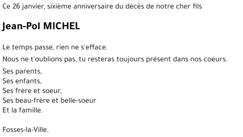 Jean-Pol MICHEL