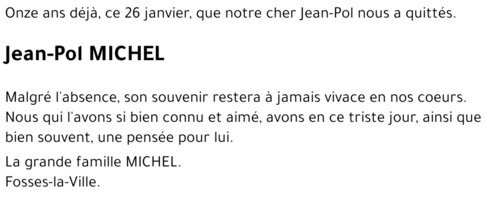 Jean-Pol MICHEL