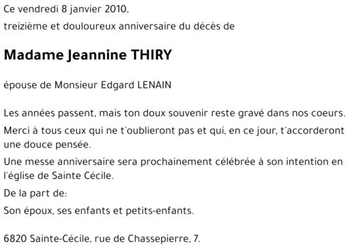Jeannine THIRY