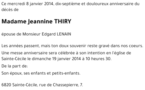 Jeannine THIRY
