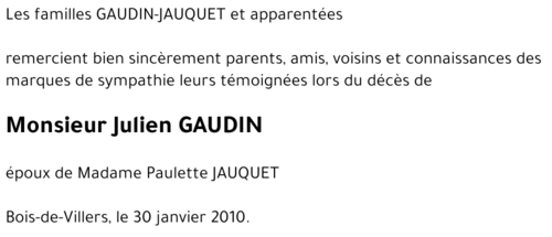 Julien GAUDIN
