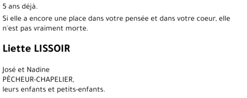 Liette LISSOIR