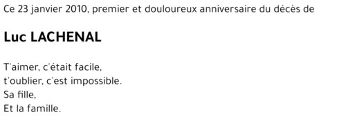 Luc LACHENAL