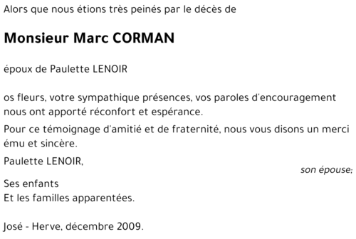 Marc CORMAN