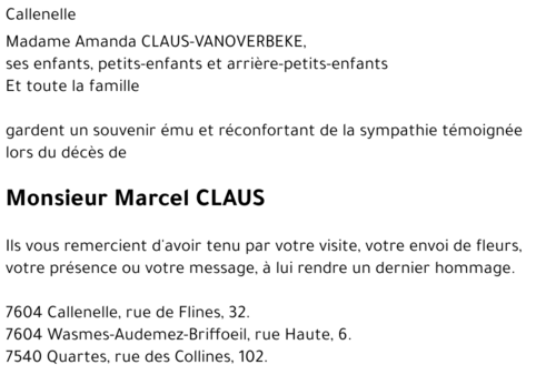 Marcel CLAUS