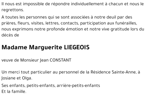 Marguerite LIEGEOIS