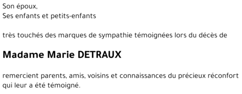 Marie DETRAUX