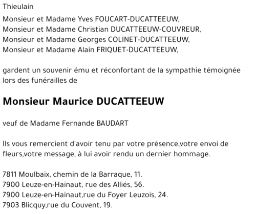 Maurice Ducatteeuw