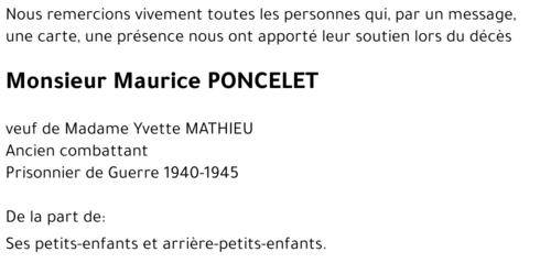 Maurice PONCELET